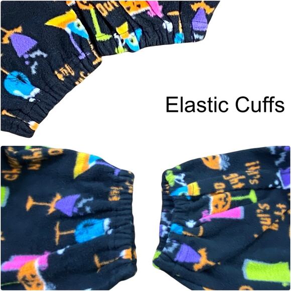 Halloween Theme Fleece Pajama Pants "Ghoul's Night Out" Juniors S/CH (4-6) - Picture 6 of 12